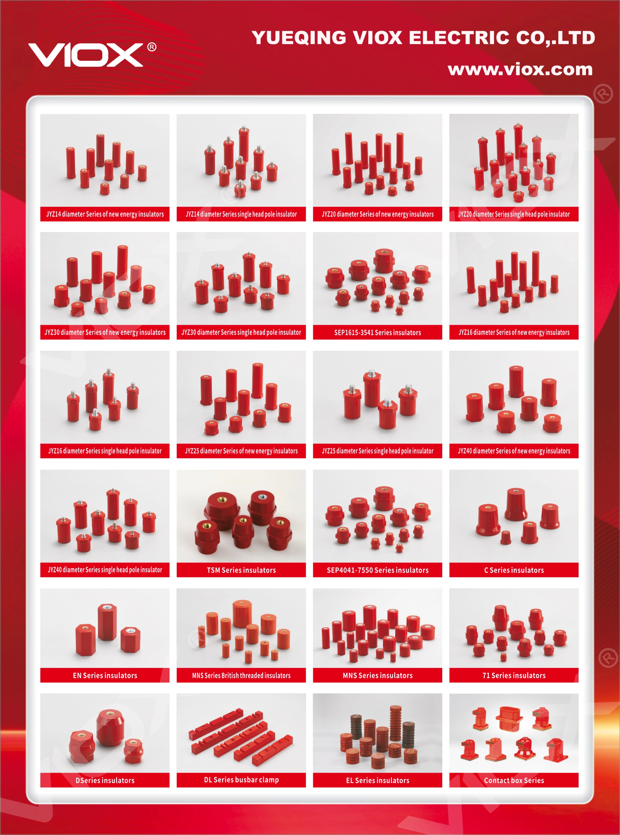Manuale degli isolatori per sbarre VIOX
